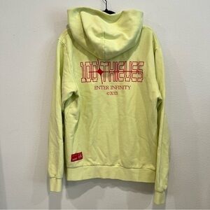 100 Thieves Neon Yellow Hoodie